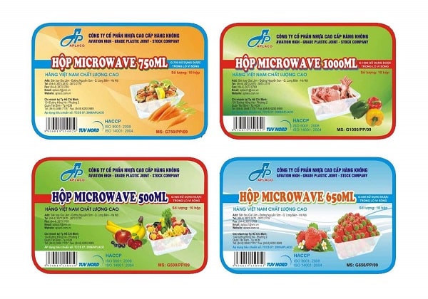 Mẫu tem nhãn cho thực phẩm