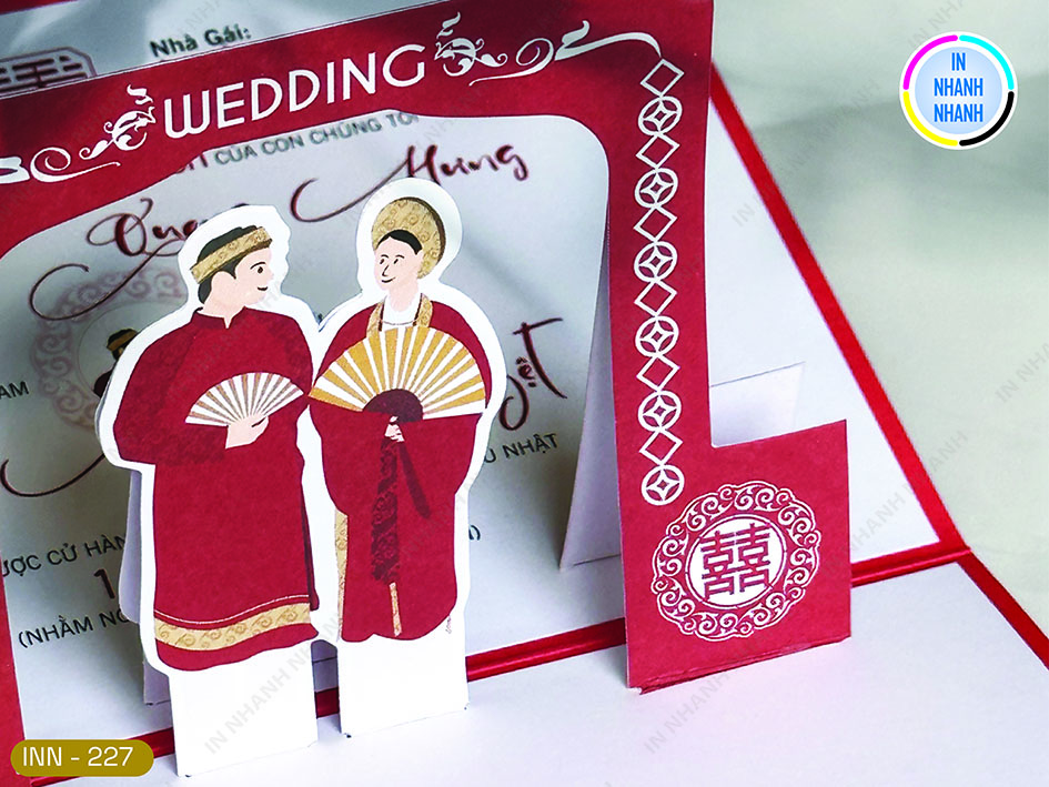 Thiệp Cưới In Nhanh Mã 227